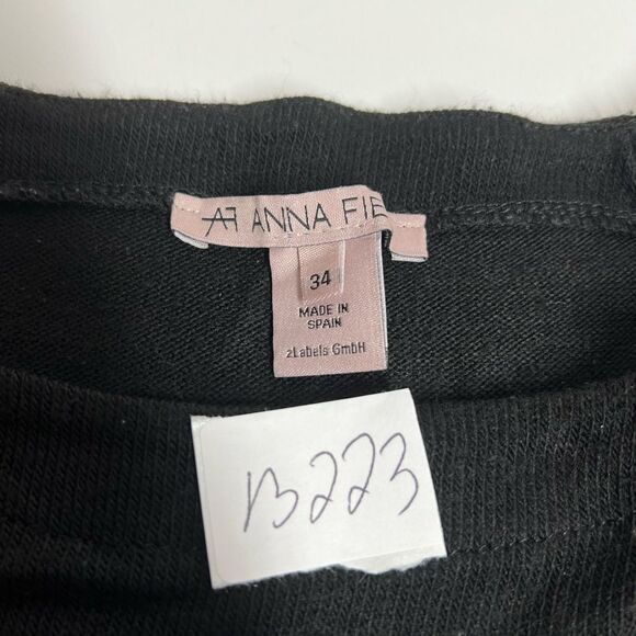 Anna Field Open-shoulder Sweater Black with White Faux Pearls Size XS/ 34 EU - Picture 14 of 14